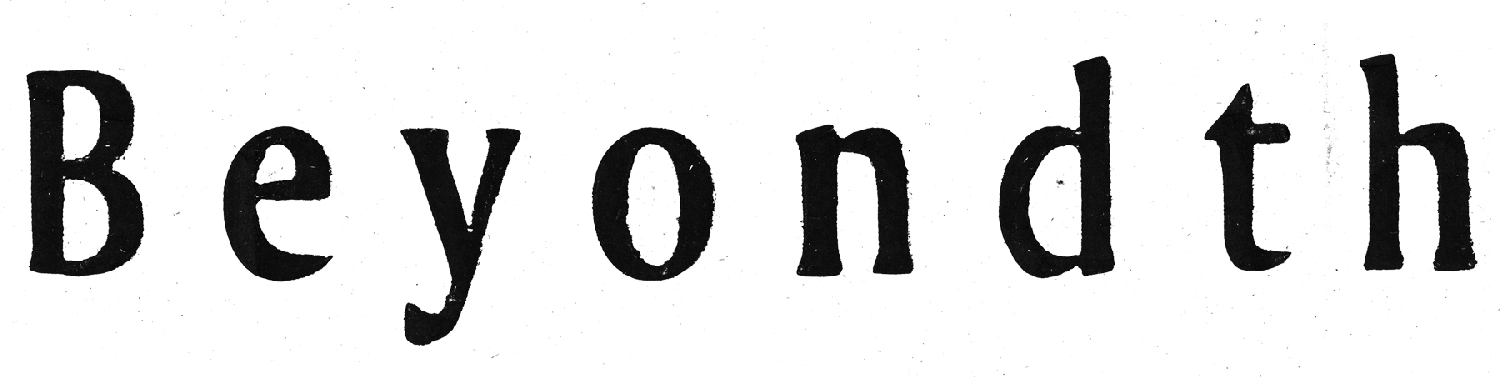 BEYOND Font sample to identify the typeface on WhatFontIs