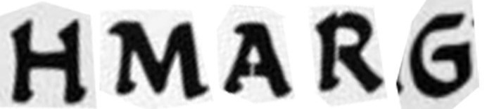 HAMRG Font sample to identify the typeface on WhatFontIs
