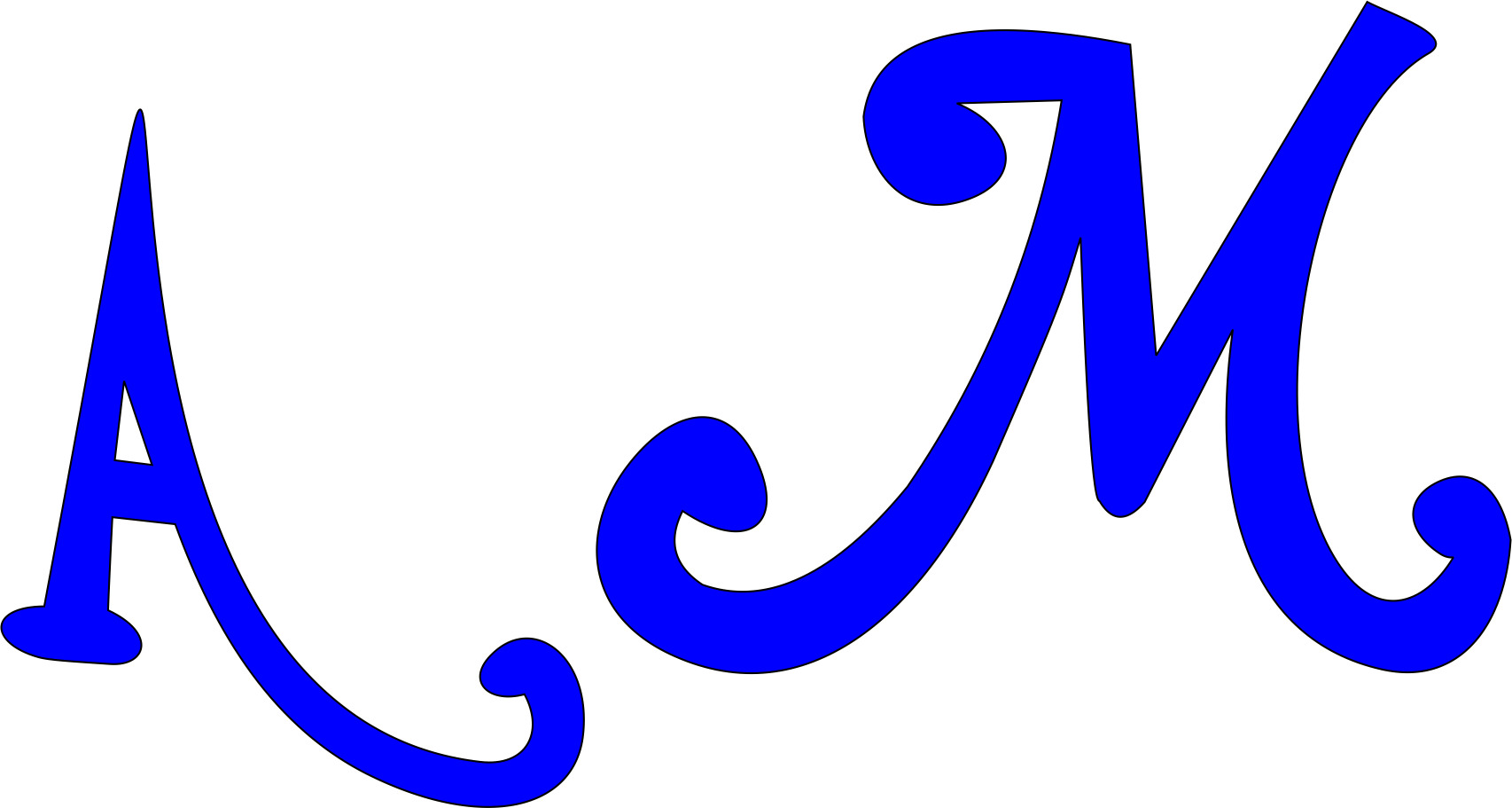 Font for AM Font sample to identify the typeface on WhatFontIs