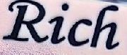 rich font