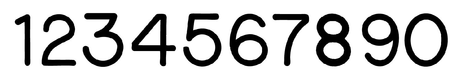 Numbers? Font sample to identify the typeface on WhatFontIs