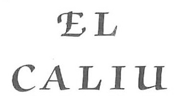 EL CALIU Font sample to identify the typeface on WhatFontIs