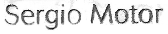 Sergio Motor Font sample to identify the typeface on WhatFontIs