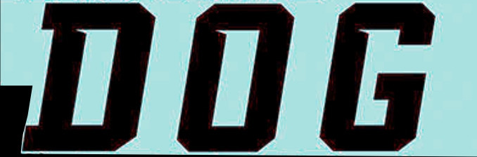 DOGS Font sample to identify the typeface on WhatFontIs