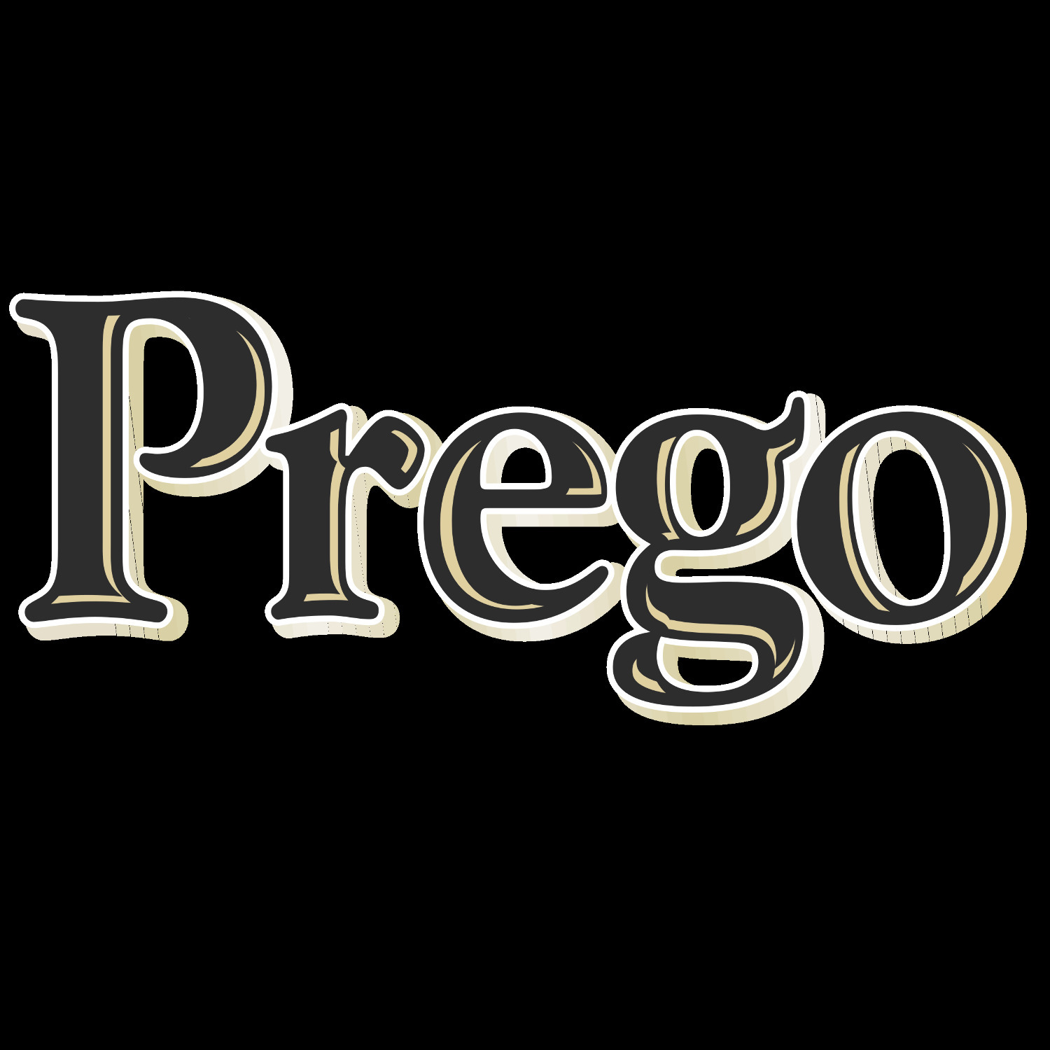 design of prego Font sample to identify the typeface on WhatFontIs