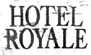 HOTEL ROYALE Font sample uploaded by portland182 to identify the typeface on WhatFontIs