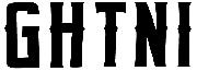 Rectangular, wedge serif font with spurs.