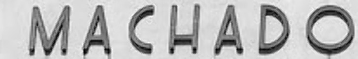 MACHADO Font sample to identify the typeface on WhatFontIs