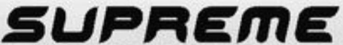 SUPREME Font sample to identify the typeface on WhatFontIs