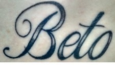 What the font? Is a tattoo.. Font sample to identify the typeface on WhatFontIs