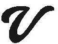Capital letter V Font sample to identify the typeface on WhatFontIs