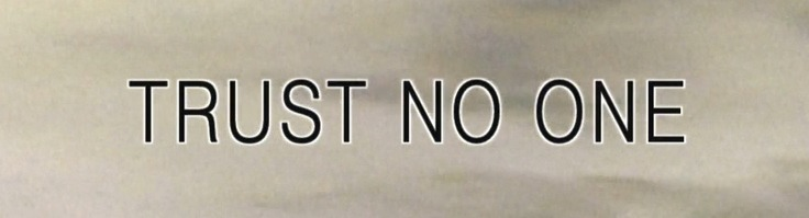 Trust No One - X-Files taglines font