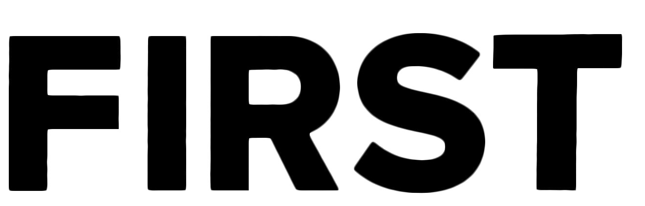 FIRST: bold sans serif font Font sample to identify the typeface on WhatFontIs