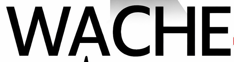 WACHE Font sample to identify the typeface on WhatFontIs