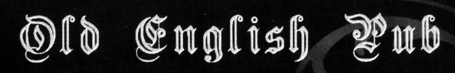 Old English Pub Font sample to identify the typeface on WhatFontIs