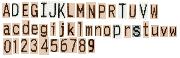 Ticket printing font Font sample uploaded by magicsquid to identify the typeface on WhatFontIs