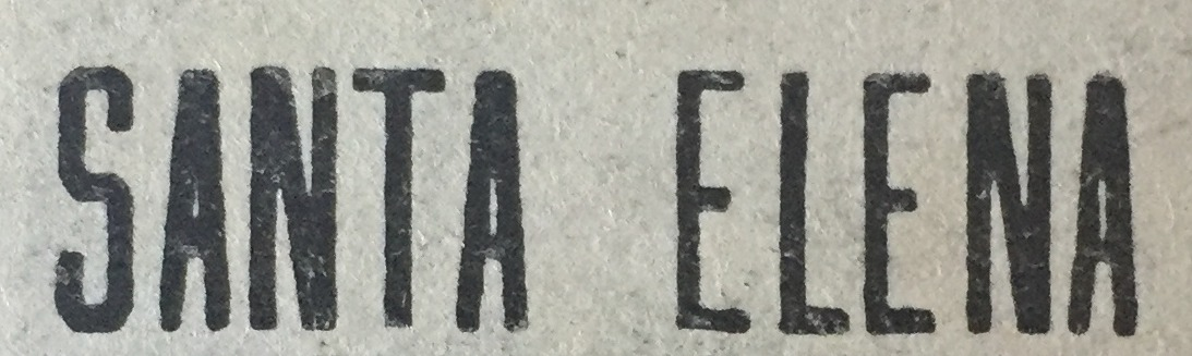 SANTA ELENA  Font sample to identify the typeface on WhatFontIs