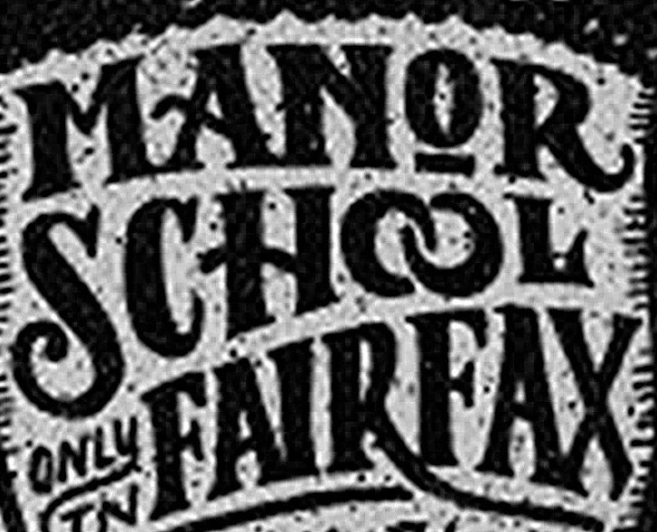 Manor School font
