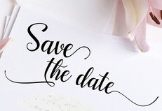 Save the date font Font sample to identify the typeface on WhatFontIs