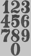 House number font Font sample uploaded by resnick to identify the typeface on WhatFontIs