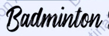 Badminton Font sample to identify the typeface on WhatFontIs