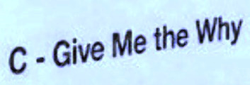 C Give Me the Why Font sample to identify the typeface on WhatFontIs
