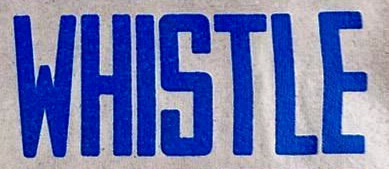 WHISTLE Font sample to identify the typeface on WhatFontIs