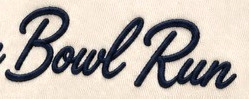 Bowl Run Font sample to identify the typeface on WhatFontIs