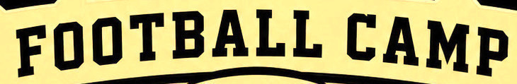 FOOTBALL CAMP Font sample to identify the typeface on WhatFontIs