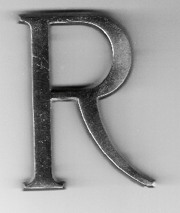 3-dimensional letter R