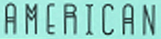 AMERICAN Font sample to identify the typeface on WhatFontIs