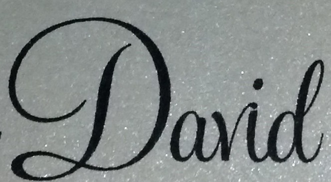 Script font from wedding program Font sample to identify the typeface on WhatFontIs