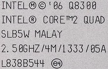 INTEL (m) (c) ' 06 Q8300 Font sample to identify the typeface on WhatFontIs