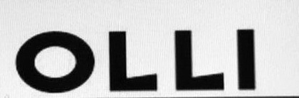 font scritta OLLI