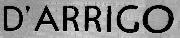 Font scritta "D'ARRIGO"