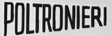 font scritta POLTRONIERI Font sample to identify the typeface on WhatFontIs