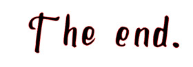 The end Font sample to identify the typeface on WhatFontIs
