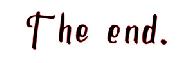 The end Font sample uploaded by CPERRYRN to identify the typeface on WhatFontIs