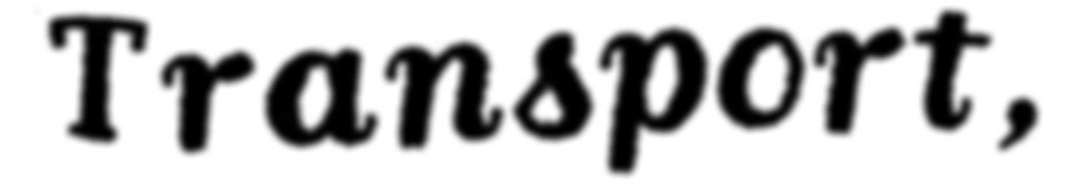 Transport Font sample to identify the typeface on WhatFontIs