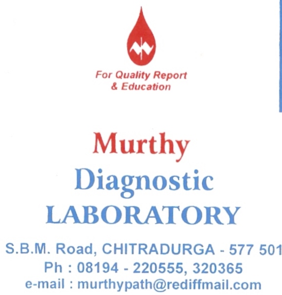 can anyone tell me what font is Murthy Diagnostics Lab written in? Font sample to identify the typeface on WhatFontIs