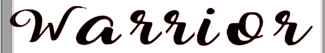 Warrior Font sample to identify the typeface on WhatFontIs