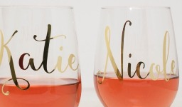 Help on the font on the wine glasses Font sample to identify the typeface on WhatFontIs