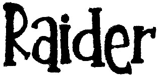Raider Font sample to identify the typeface on WhatFontIs