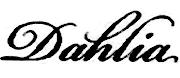 "Dahlia" font
