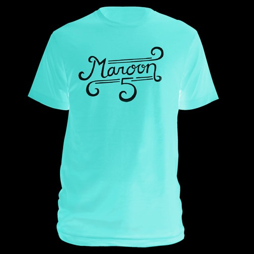 Maroon 5 Shirt font