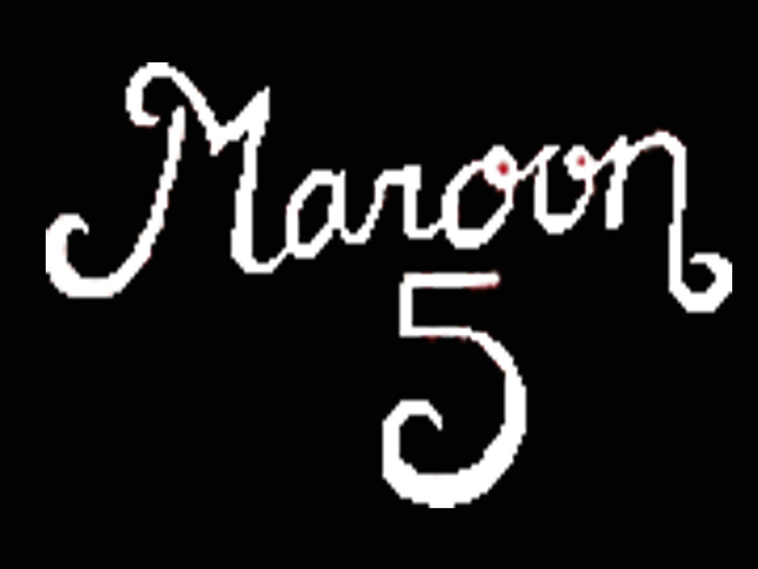 Maroon 5 Shirt font