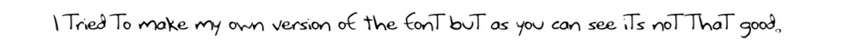 Handwritten Font 