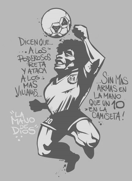 Maradona (Los Piojos) Font sample to identify the typeface on WhatFontIs