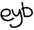 EYB font Font sample uploaded by Satan59uk to identify the typeface on WhatFontIs