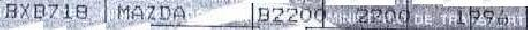 1996 BXB718  MAZDA B2200  Font sample to identify the typeface on WhatFontIs